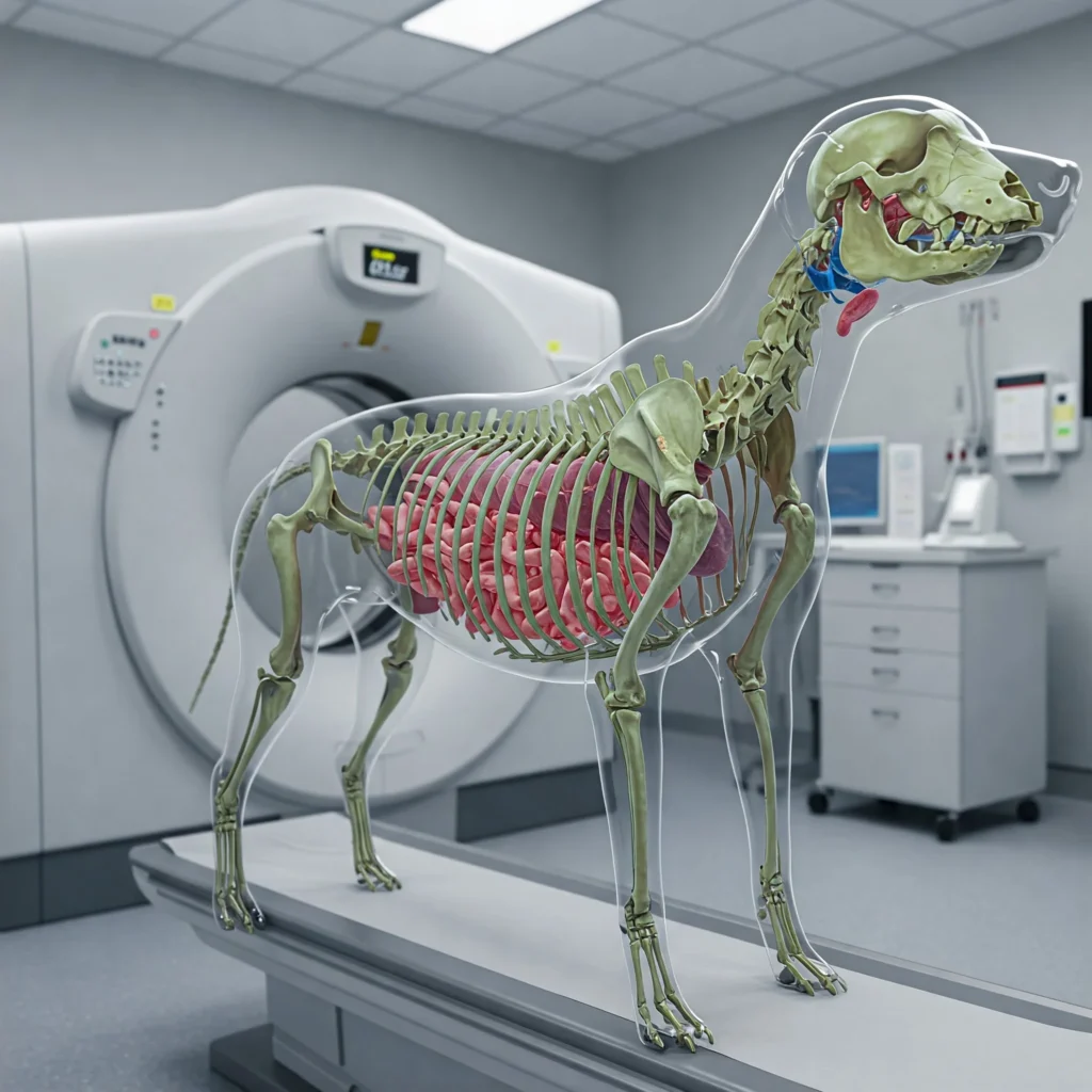 Tierarztbehandlung mit Computertomographie (CT) 1 Computertomographie CT Visualisierung Tierklinik