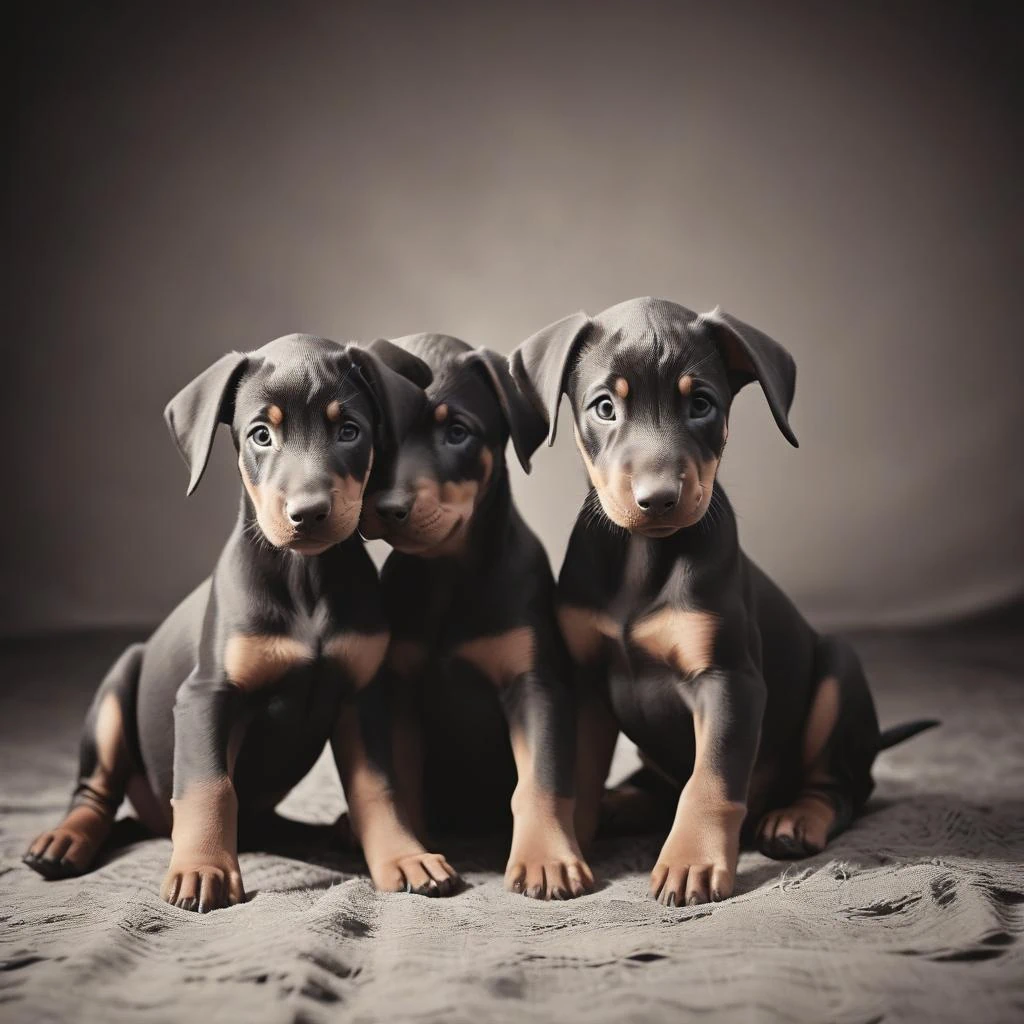 Dobermann 2 Dobermann Welpen