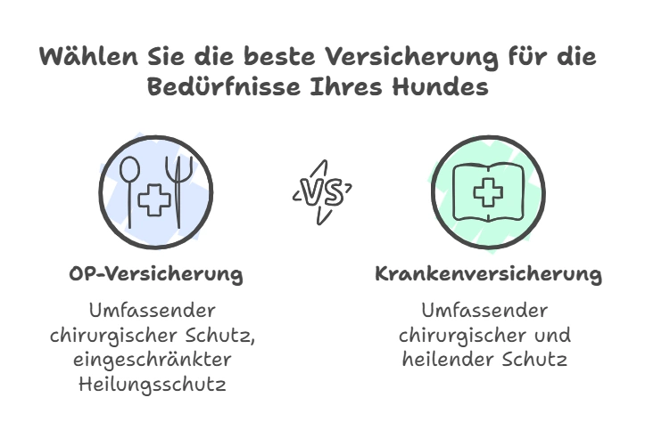 Petprotect Hundekrankenversicherung 1 Hunde OP-Versicherung vs. Hunde Krankenversicherung