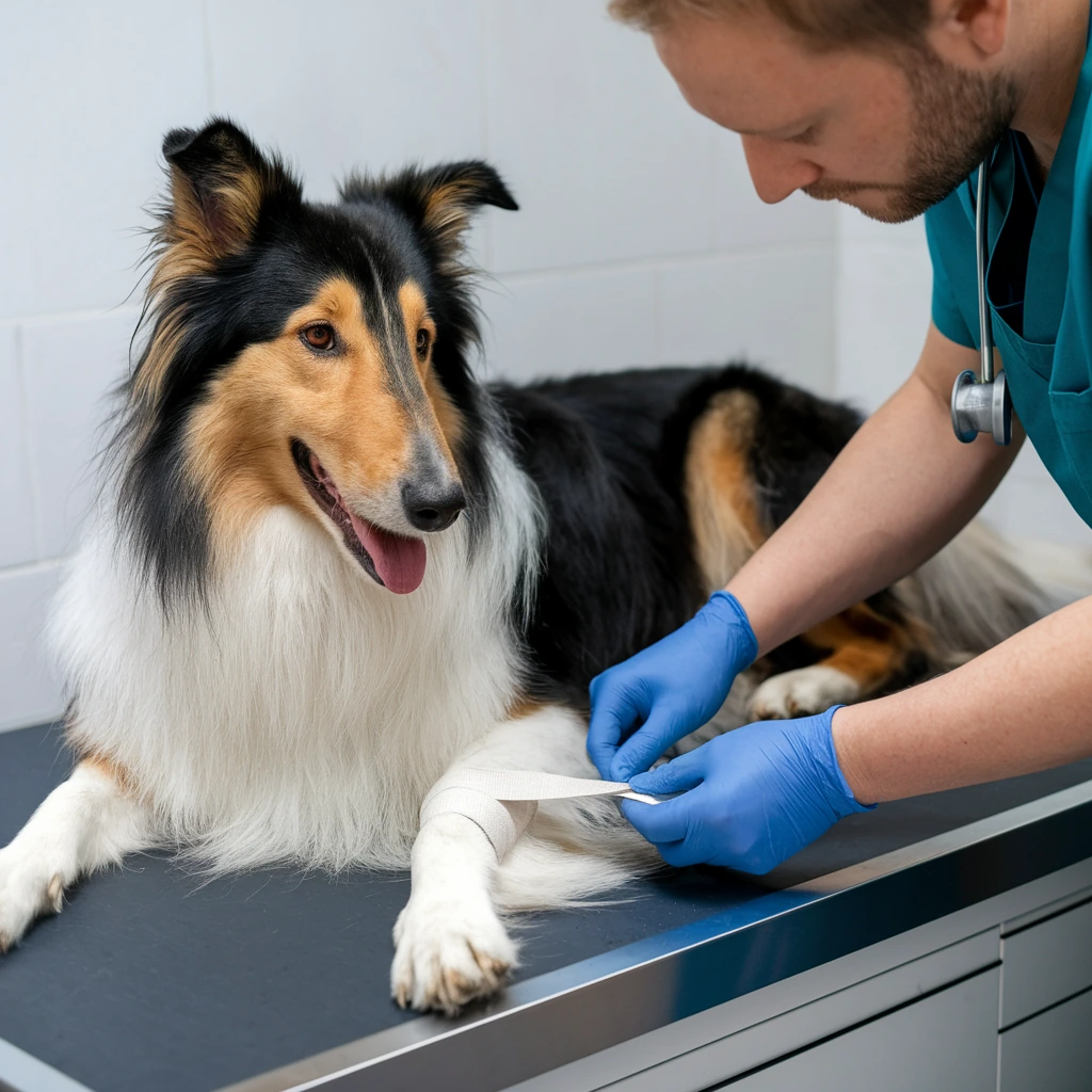 Tierkrankheiten 11 langhaar collie sportverletzung hundesport
