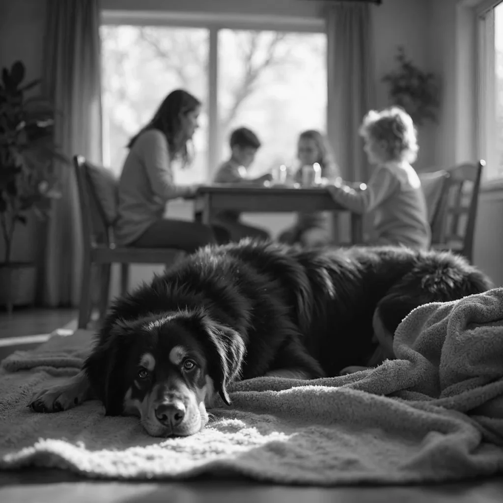 Sennenhund mit Familie