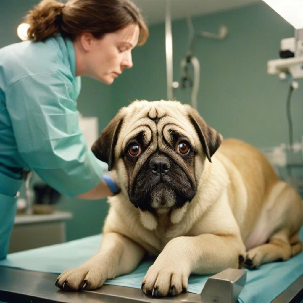 Pyodermie bei Hunden 1 Pyodermie Mops Tierarzt Behandlung