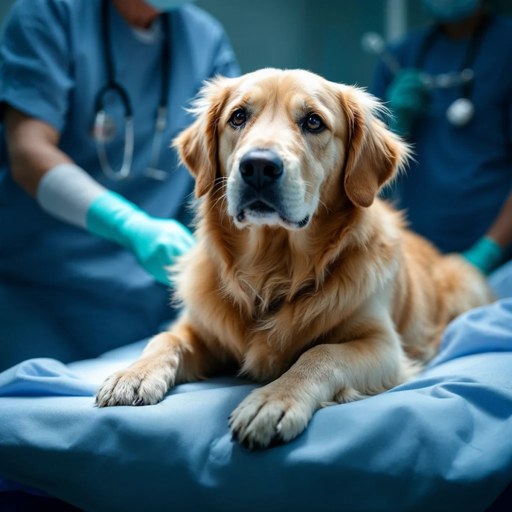 Osteosarkom Hund 1 Osteosarkom Hund OP Vorbereitung