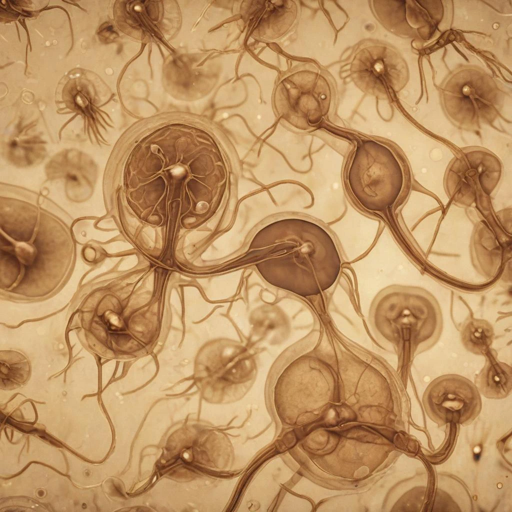 Giardiose Hunde Krankheit 1 Giardiose Hunde - Giardien Parasiten schematische Darstellung