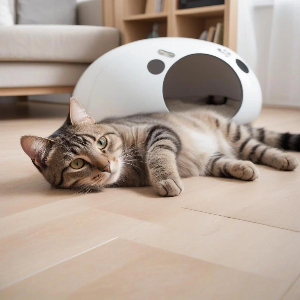 Chronische Niereninsuffizienz (CNI) Katzen Krankheit 1 Chronische Niereninsuffizienz - kranke Katze im Wohnzimmer